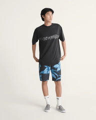 Airbrush Floral Boardshorts - Black