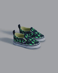 Toddler Classic Slip-On V Shoe - Glow-in-the-Dark Navy Blue / Yellow