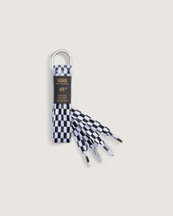 Checkerboard Vans Fat Shoe Laces - Black / White