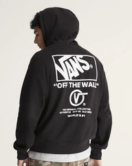 Stacked Hi Pullover Hoodie - Black / White