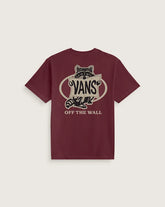 Raccoon Sign T-Shirt - Burgundy Red