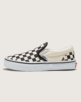 Little Kids Classic Slip-On Checkerboard Shoe - Checkerboard Black / White