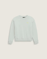 Kids Script Logo Oversized Crew Sweatshirt - Dusty Mint Green