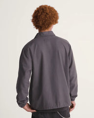 Torrey Pigment Canvas Coaches Jacket - Asphalt Grey