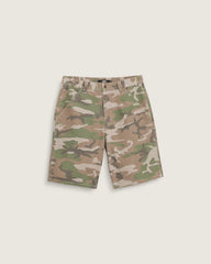 Drill Chore Loose Shorts - Vintage Camo Green