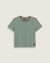 Salton Stripe Shirt - Mossy Olive Green