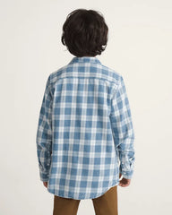 Kids Lawson Solid Oxford Long Sleeve Shirt - Bleach Indigo