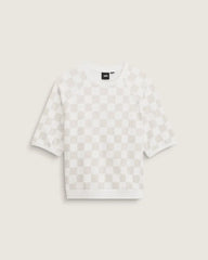 Classmate Check Sweatshirt - Egret White