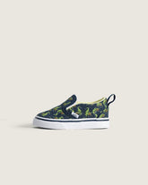 Toddler Classic Slip-On V Shoe - Glow-in-the-Dark Navy Blue / Yellow
