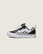 Big Kids Knu Skool Checkerboard Shoe - Checkerboard Black / True White