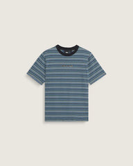 Kids Cameron Stripe Knit Shirt - Black / True Blue