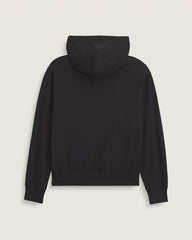 Stretch Logo Zip Hoodie - Black / White