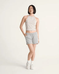 Salton Fleece Short - Cement Heather Grey
