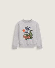 Little Kids Wise Croc Crew Sweatshirt - Cement Heather Grey