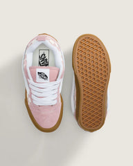 Big Kids Knu Skool Shoe - Gum Checkerboard Misty Mauve Pink