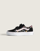 Little Kids Old Skool V Shoe - Glow-in-the-Dark Black / Pastel Pink