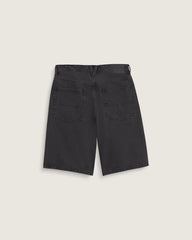 Check-5 Baggy Denim Shorts - Washed Black