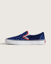 Classic Slip-On Checkerboard Shoe - Checkerboard Navy / Blue