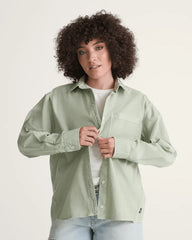 Utility Shirt - Soft Sage Green