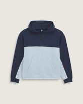 Vans X Rowan Quarter Zip Hoodie - Parisian Night Blue / Soft Slate Blue