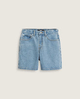 Check-5 Mid Rise Shorts - Stonewash Blue