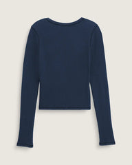Waffle Long Sleeve Shirt - Dress Blues