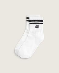 Stretch Logo Low Crew - White