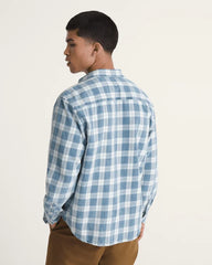 Lawson Solid Oxford Long Sleeve Shirt - Bleach Indigo