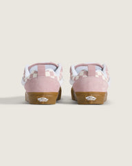 Big Kids Knu Skool Shoe - Gum Checkerboard Misty Mauve Pink
