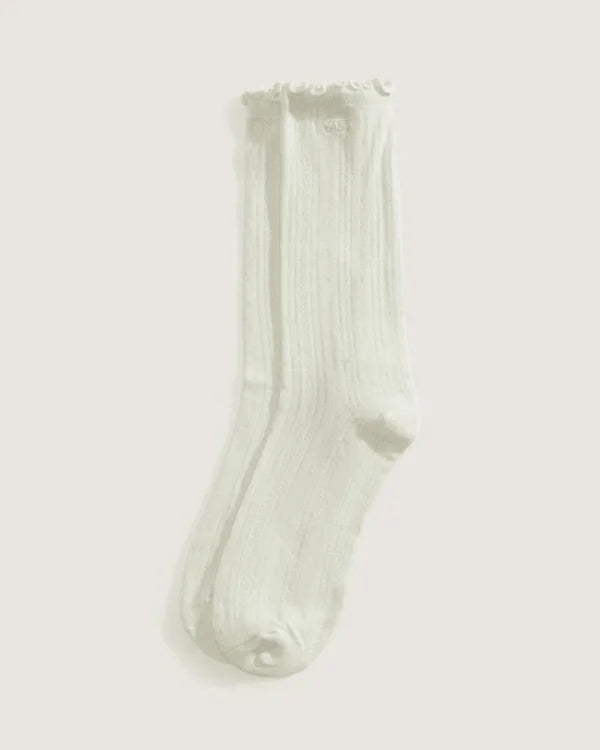 Pointelle Crew Socks - Marshmallow