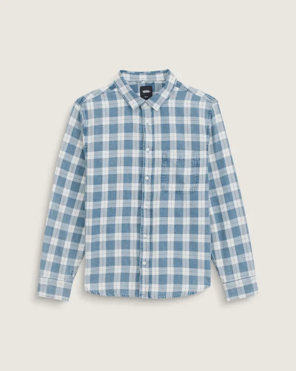 Lawson Solid Oxford Long Sleeve Shirt - Bleach Indigo