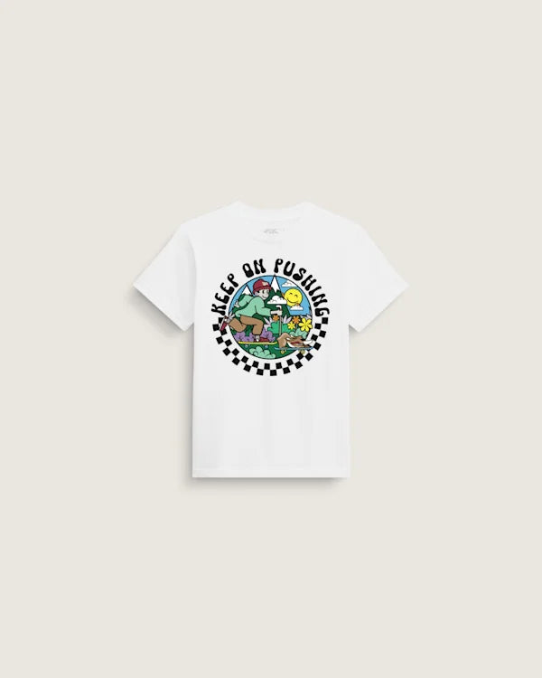 Little Kids Keep on Pushing T-Shirt - White