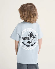 Little Kids Knu Palms T-Shirt - Soft Slate Blue