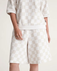 Long Sweat Shorts - Egret White