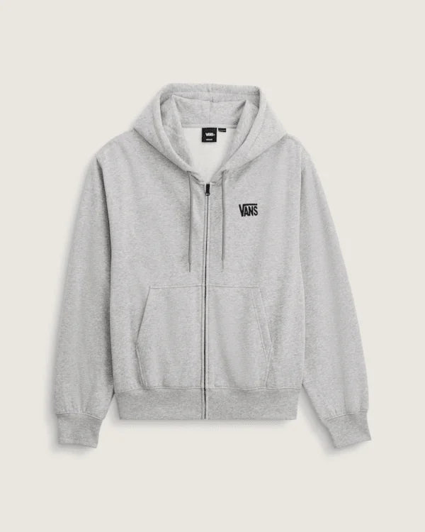 Stretch Logo Zip Hoodie - Cement Heather Grey