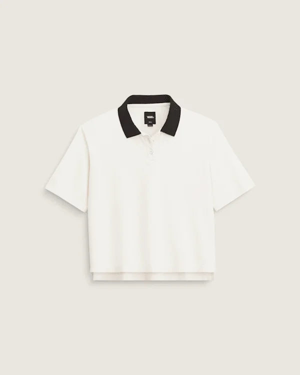 Swing Knit Polo Shirt - Marshmallow White
