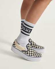 Classic Slip-On Stackform Checkerboard Shoe - Checkerboard Black / Classic White