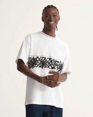 Palm Leaf T-Shirt - Egret White