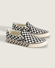 Classic Slip-On Checkerboard Shoe - Checkerboard Black / Marshmallow White