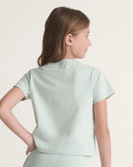 Kids Disco Melt T-Shirt - Dusty Mint Green