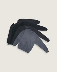 Waffle Shop Skate Crest Crewneck Sweatshirt - Charcoal Grey