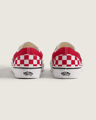 Game Day Classic Slip-On Checkerboard Shoe - Checkerboard Crimson Red / True White