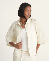 Dewey Shirt - Almond Crisp