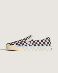 Classic Slip-On Checkerboard Shoe - Checkerboard Pale Petal Pink / Black