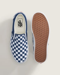 Classic Slip-On Checkerboard Shoe - Checkerboard Deep Indigo Blue