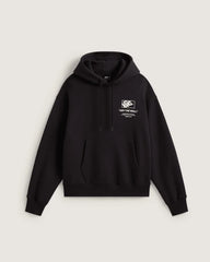 Stacked Hi Pullover Hoodie - Black / White