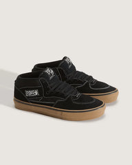 Skate Half Cab Shoe - Gum Black / White