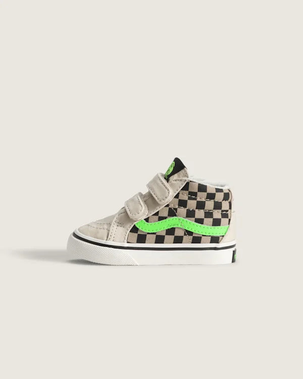 Toddler Sk8-Mid V Shoe - Glow-in-the-Dark Taupe Mist Grey