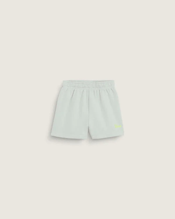 Little Kids Script Logo Sweatshort - Dusty Mint Green