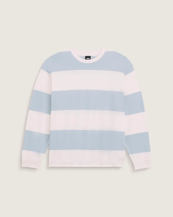 Rugby Stripe Long Sleeve Shirt - Pale Petal Pink